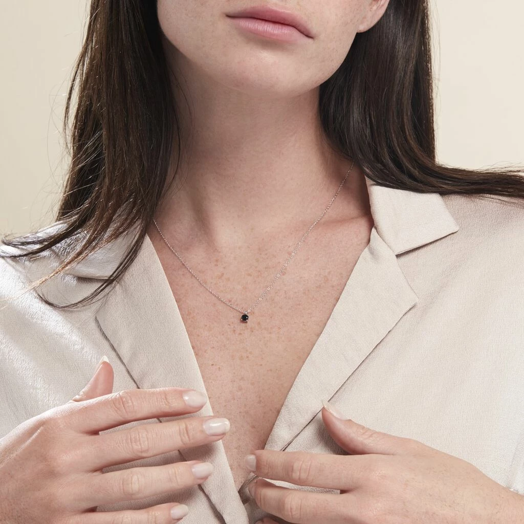 Histoire D'Or Collier Lylwenn Argent Blanc Oxyde De Zirconium Noir 3 Histoire D'Or Collier Lylwenn Argent Blanc Oxyde De Zirconium Noir – Image 3
