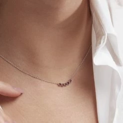 Histoire D'Or Collier Karrie Argent Blanc Oxyde De Zirconium -Colliers Fantaisie Soldes FACFBZR046 model1