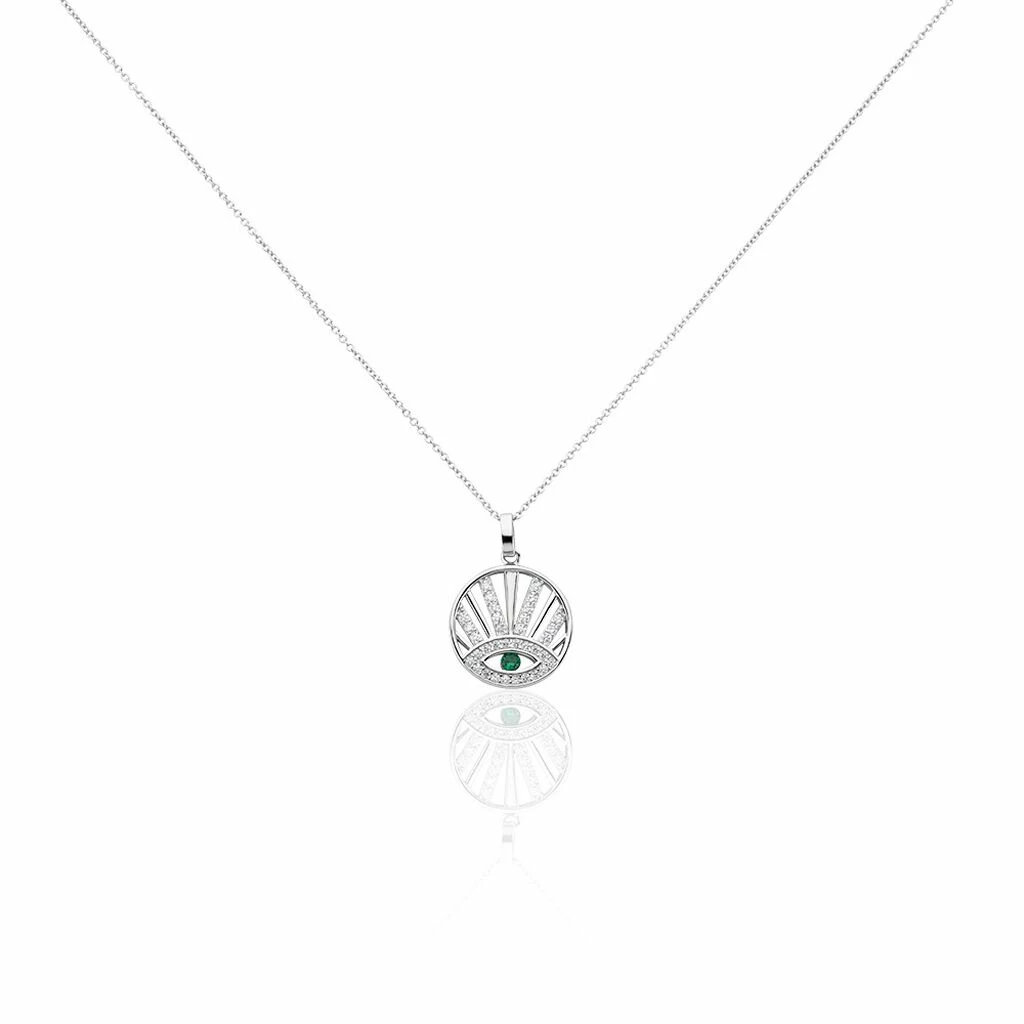 Histoire D'Or Collier Aries Argent Blanc Oxyde De Zirconium 1 Histoire D'Or Collier Aries Argent Blanc Oxyde De Zirconium