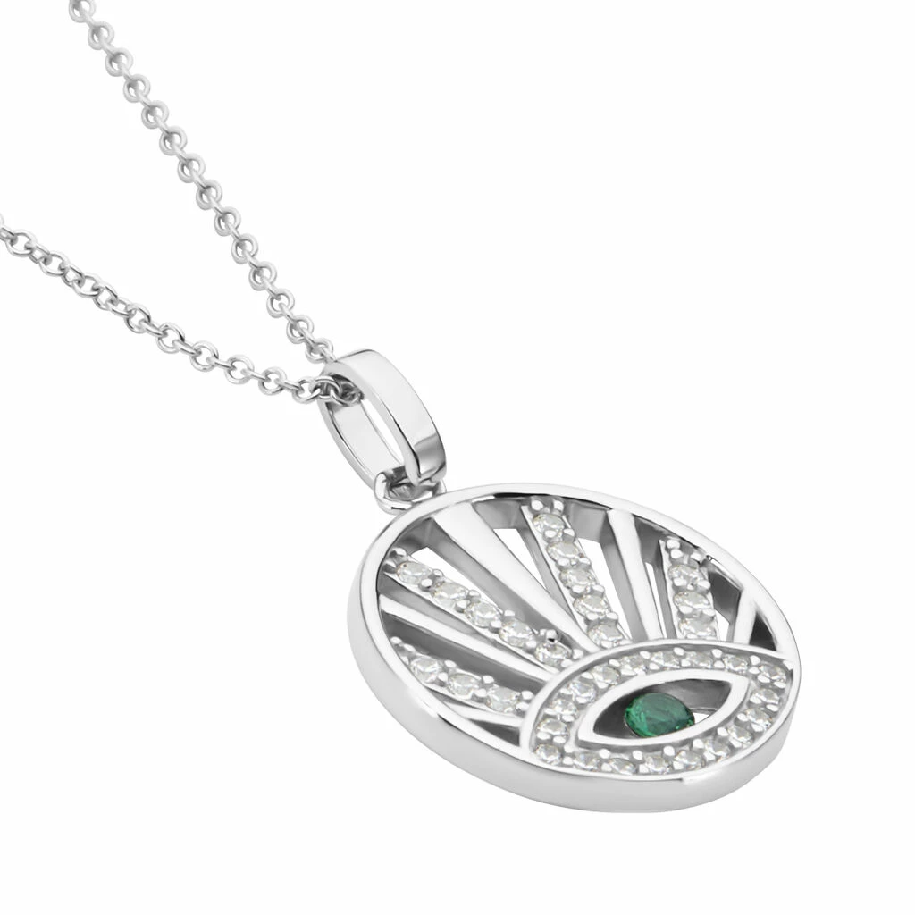 Histoire D'Or Collier Aries Argent Blanc Oxyde De Zirconium 2 Histoire D'Or Collier Aries Argent Blanc Oxyde De Zirconium – Image 2