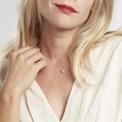 Histoire D'Or Collier Nylon Argent Blanc Oxyde De Zirconium -Colliers Fantaisie Soldes FACFBZW003 model1