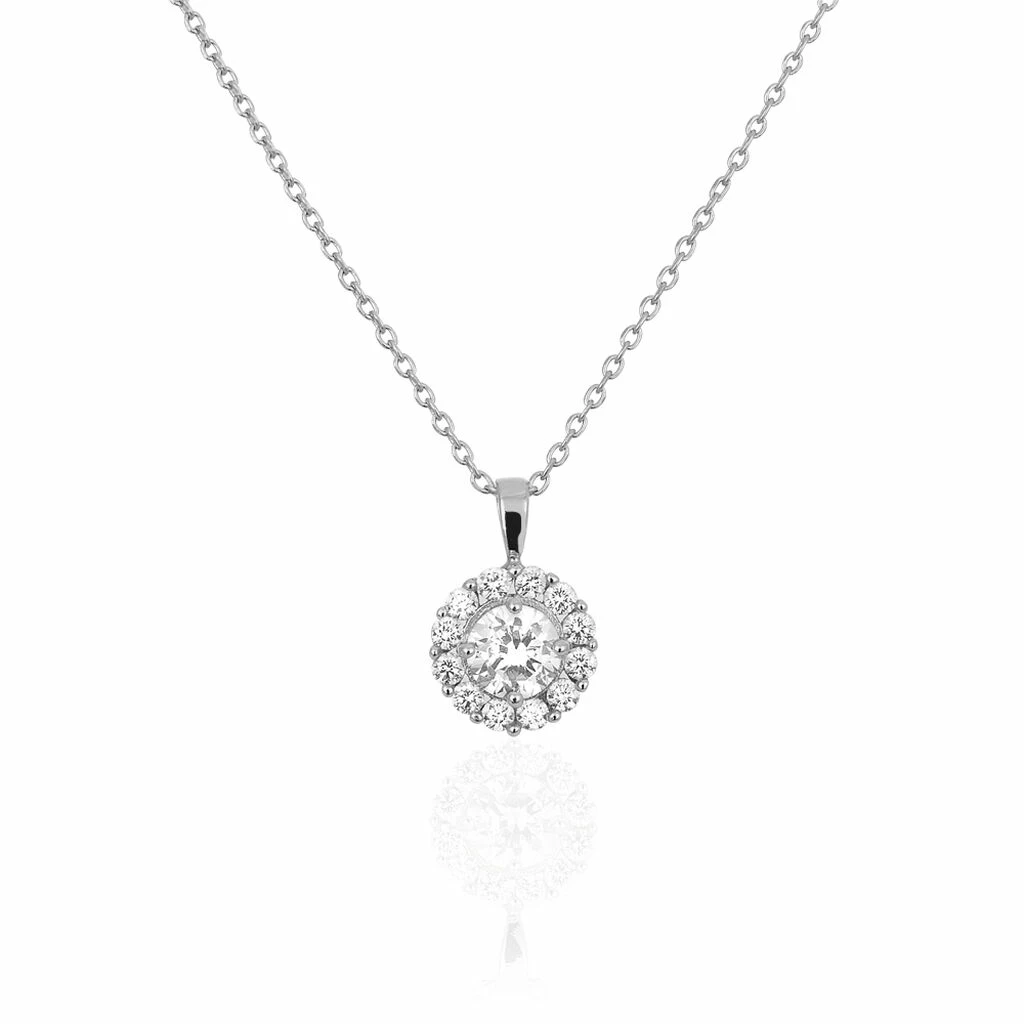 Histoire D'Or Collier Princess Argent Blanc Oxyde De Zirconium 1 Histoire D'Or Collier Princess Argent Blanc Oxyde De Zirconium