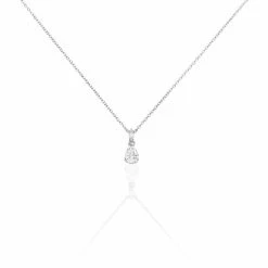 Histoire D'Or Collier Marie-helena Argent Blanc Oxyde De Zirconium