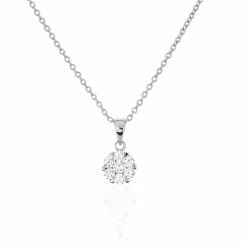 Histoire D'Or Collier Pietra Argent Blanc Oxyde De Zirconium