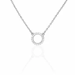 Histoire D'Or Collier Jaya Argent Blanc Oxyde De Zirconium