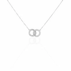 Histoire D'Or Collier Anne Argent Blanc Oxyde De Zirconium