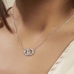 Histoire D'Or Collier Anne Argent Blanc Oxyde De Zirconium -Colliers Fantaisie Soldes FACFBZW0NG model1