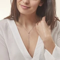 Histoire D'Or Collier Erika Argent Blanc Oxyde De Zirconium -Colliers Fantaisie Soldes FACFBZW0PT model0