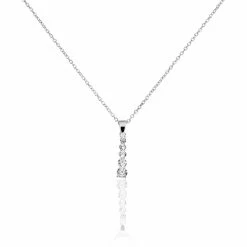 Histoire D'Or Collier Henriet Argent Blanc Oxyde De Zirconium