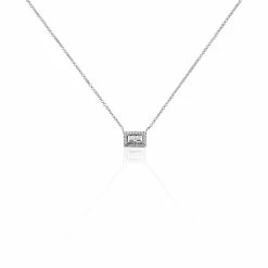 Histoire D'Or Collier Laurine Argent Blanc Oxyde De Zirconium