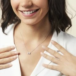 Histoire D'Or Collier Laurine Argent Blanc Oxyde De Zirconium -Colliers Fantaisie Soldes FACFBZW0QQ model0