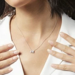 Histoire D'Or Collier Laurine Argent Blanc Oxyde De Zirconium -Colliers Fantaisie Soldes FACFBZW0QQ model1