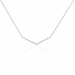 Histoire D'Or Collier Emea Argent Blanc Oxyde De Zirconium