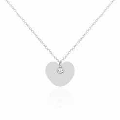 Histoire D'Or Collier Sautoir Ylla Argent Blanc Oxyde De Zirconium