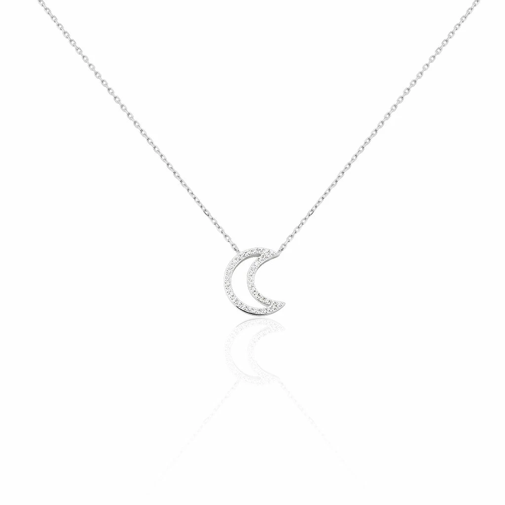 Histoire D'Or Collier Aisha Argent Blanc Oxyde De Zirconium 1 Histoire D'Or Collier Aisha Argent Blanc Oxyde De Zirconium