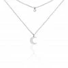 Histoire D'Or Collier Astre Argent Blanc Oxyde De Zirconium