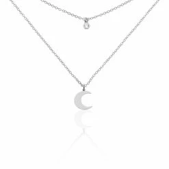 Histoire D'Or Collier Astre Argent Blanc Oxyde De Zirconium