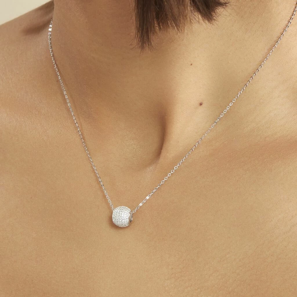 Histoire D'Or Collier Marie-ombeline Argent Blanc Oxyde De Zirconium 4 Histoire D'Or Collier Marie-ombeline Argent Blanc Oxyde De Zirconium – Image 4