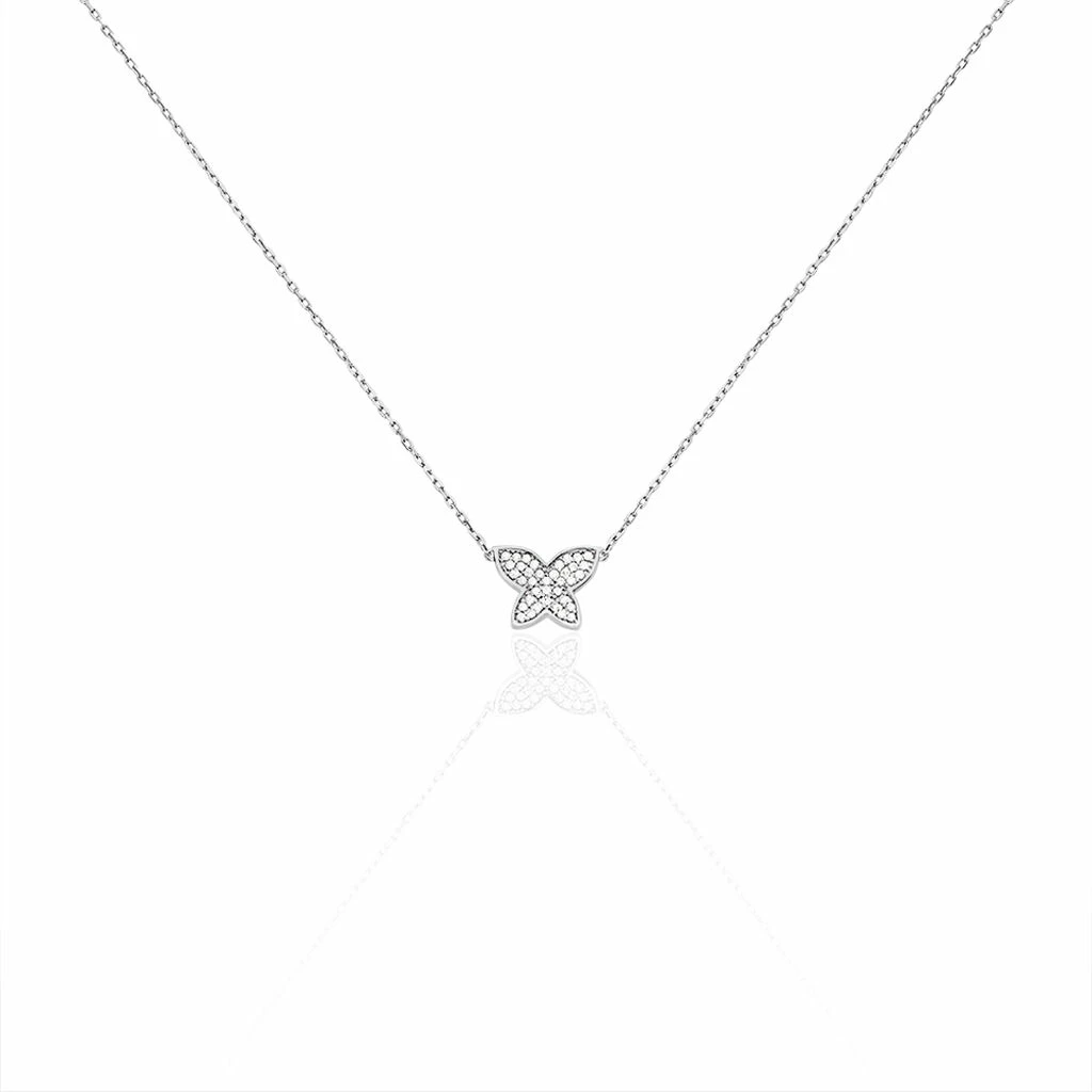 Histoire D'Or Collier Jolande Argent Blanc Oxyde De Zirconium 1 Histoire D'Or Collier Jolande Argent Blanc Oxyde De Zirconium