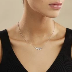 Histoire D'Or Collier Cesarine Argent Blanc Oxyde De Zirconium -Colliers Fantaisie Soldes FACFBZW17P model0