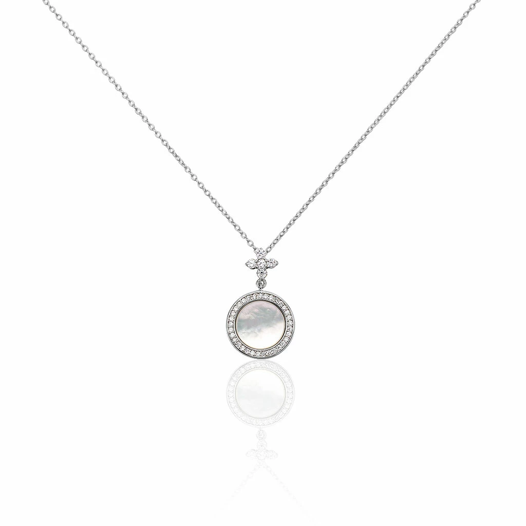 Histoire D'Or Collier Hacena Argent Blanc Oxyde De Zirconium 1 Histoire D'Or Collier Hacena Argent Blanc Oxyde De Zirconium