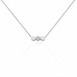 Histoire D'Or Collier Onaissa Argent Blanc Oxyde De Zirconium