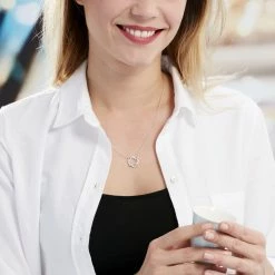 Histoire D'Or Collier Calandra Argent Blanc Oxyde De Zirconium -Colliers Fantaisie Soldes FACFBZW1JJ model0