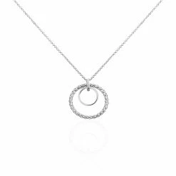 Histoire D'Or Collier Sowa Argent Blanc Oxyde De Zirconium