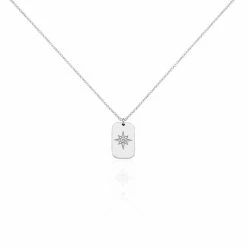 Histoire D'Or Collier Laig Argent Blanc Oxyde De Zirconium