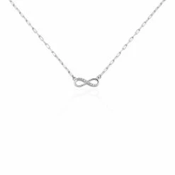 Histoire D'Or Collier Bastin Argent Blanc Oxyde De Zirconium