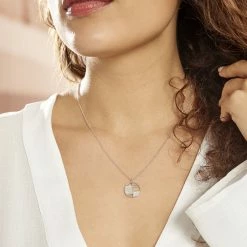 Histoire D'Or Collier Argent Gaillet Oxydes De Zirconium -Colliers Fantaisie Soldes FACFBZW1OW model1