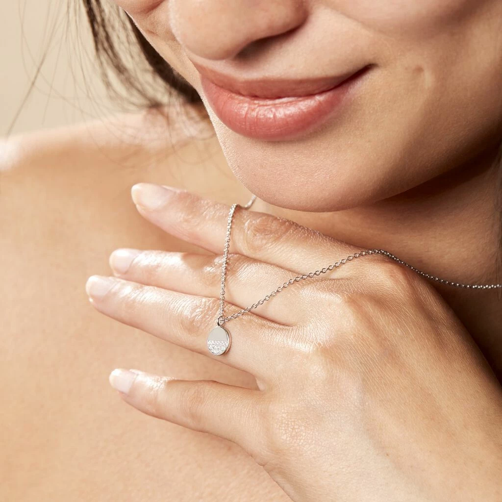 Histoire D'Or Collier Argent Viviano Oxydes De Zirconium 3 Histoire D'Or Collier Argent Viviano Oxydes De Zirconium – Image 3