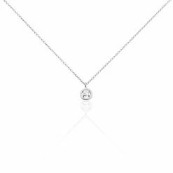 Histoire D'Or Collier Argent Laureto Oxydes De Zirconium