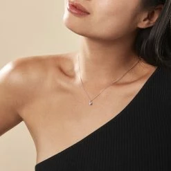 Histoire D'Or Collier Argent Laureto Oxydes De Zirconium -Colliers Fantaisie Soldes FACFBZW1QB model0