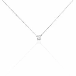 Colliers Fantaisie Soldes 5 Histoire D'Or Collier Argent Blanc Lylwenn Oxyde De Zirconium