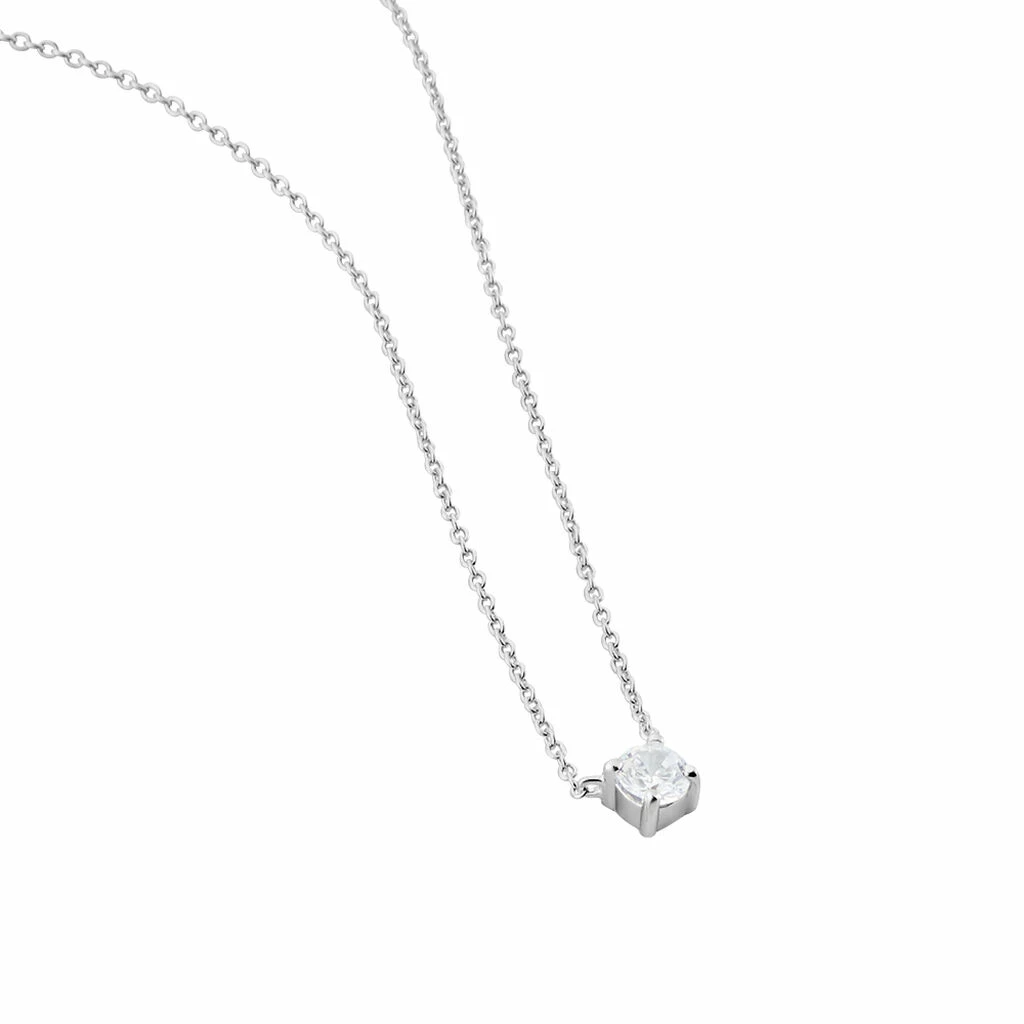 Histoire D'Or Collier Argent Blanc Lylwenn Oxyde De Zirconium 2 Histoire D'Or Collier Argent Blanc Lylwenn Oxyde De Zirconium – Image 2