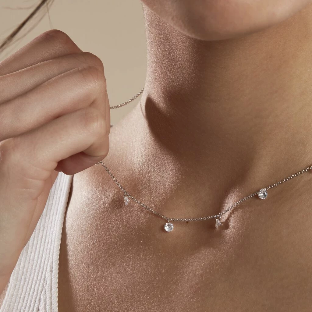 Histoire D'Or Collier Argent Collie Argent Blanc Oxyde 4 Histoire D'Or Collier Argent Collie Argent Blanc Oxyde – Image 4