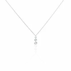 Histoire D'Or Collier Argent Constantin Argent Blanc Oxyde