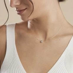 Histoire D'Or Collier Nylon Argent Blanc Oxyde -Colliers Fantaisie Soldes FACFBZW1W4 model0