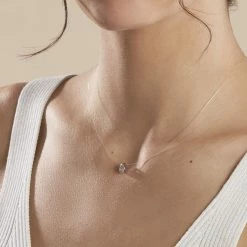 Histoire D'Or Collier Nylon Argent Blanc Oxyde -Colliers Fantaisie Soldes FACFBZW1W4 model1