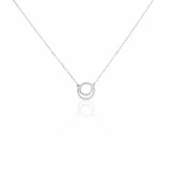 Histoire D'Or Collier Argent Blanc Ferenc Oxydes De Zirconium