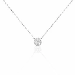 Histoire D'Or Collier Argent Blanc Turin Oxydes De Zirconium