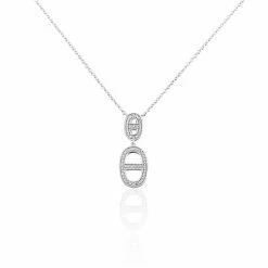 Histoire D'Or Collier Argent Blanc Caprina Oxydes De Zirconium