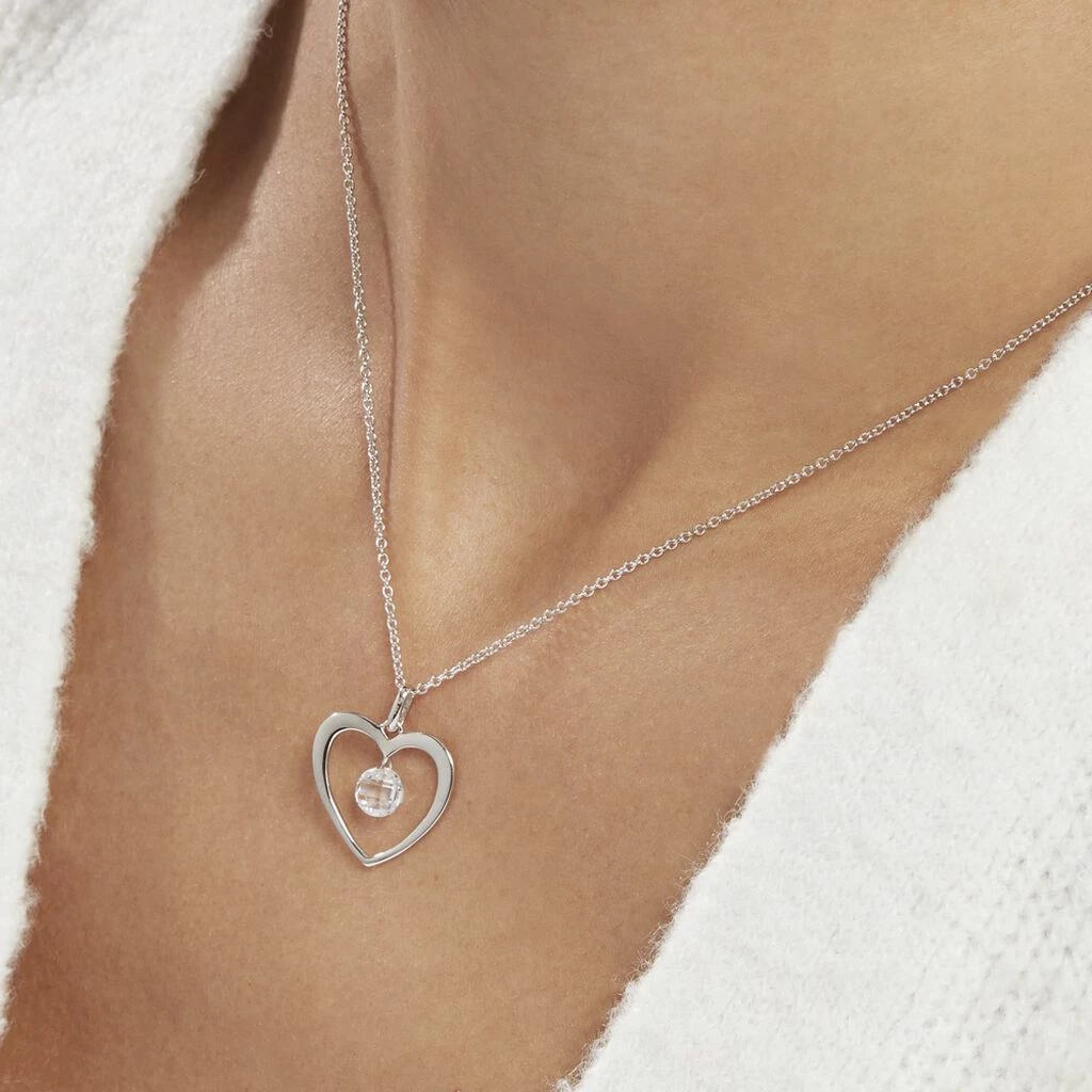 Histoire D'Or Collier Argent Blanc Armo Oxydes De Zirconium 4 Histoire D'Or Collier Argent Blanc Armo Oxydes De Zirconium – Image 4