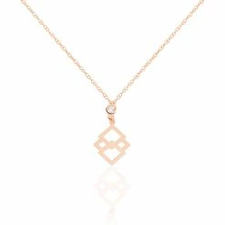 Histoire D'Or Collier Oumeima Argent Rose