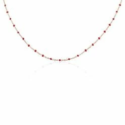 Histoire D'Or Collier Argent Rose Alize