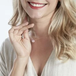 Histoire D'Or Collier Nelig Argent Rose Oxyde De Zirconium -Colliers Fantaisie Soldes FACFRZS011 model0