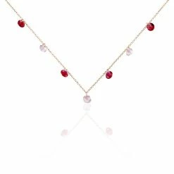 Histoire D'Or Collier Murial Argent Rose Oxyde De Zirconium