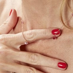 Histoire D'Or Collier Murial Argent Rose Oxyde De Zirconium -Colliers Fantaisie Soldes FACFRZS047 model1