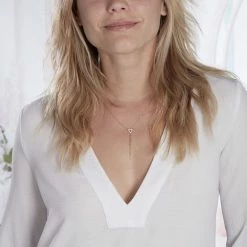 Histoire D'Or Collier Loria Argent Rose Oxyde De Zirconium -Colliers Fantaisie Soldes FACFRZW027 model0